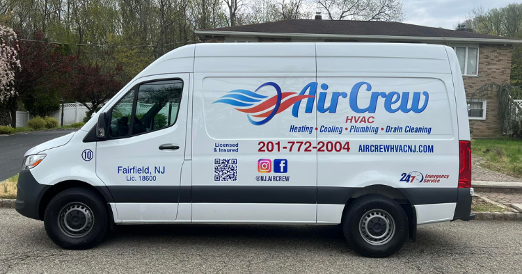 Air Crew HVAC truck in Wyckoff